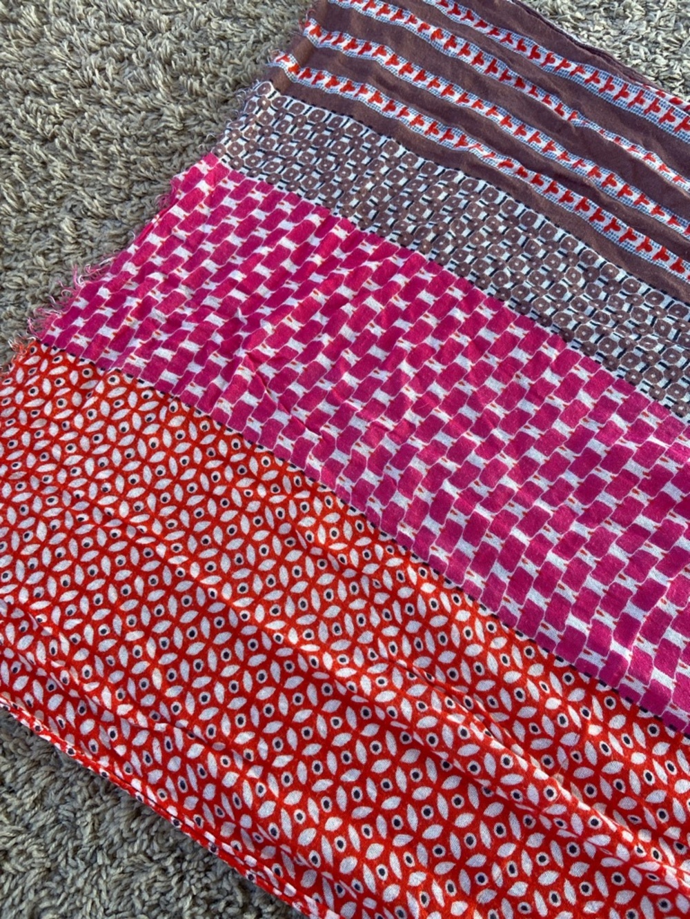 Colorful Patterned Scarf - Picture 3 of 4
